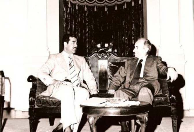 Main_baath_party_founder_michel_aflaq_with_iraqi_president_saddam_hussein_in_1979